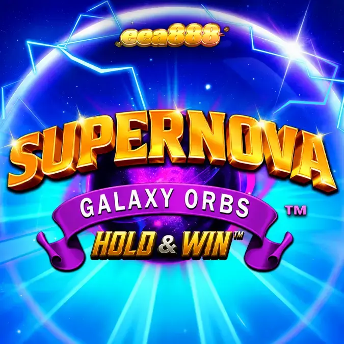Interface do slot Supernova Galaxy Orbs com orbes brilhantes e tema espacial